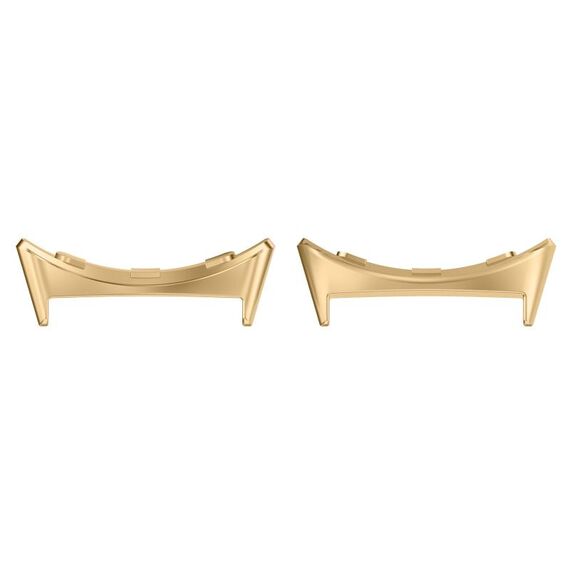 Per Google Pixel Watch 3 41mm 1 paio di connettori per cinturini in acciaio inossidabile (oro)