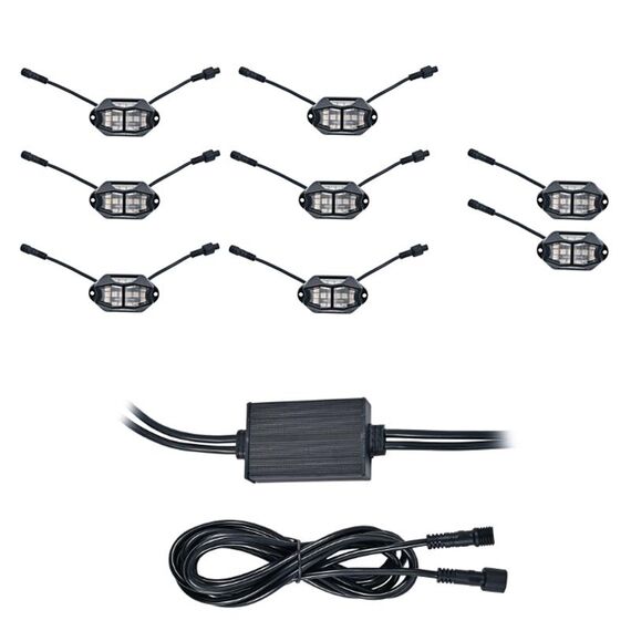 8 in 1 Car Chassis Light RGB Luce colorata per atmosfera