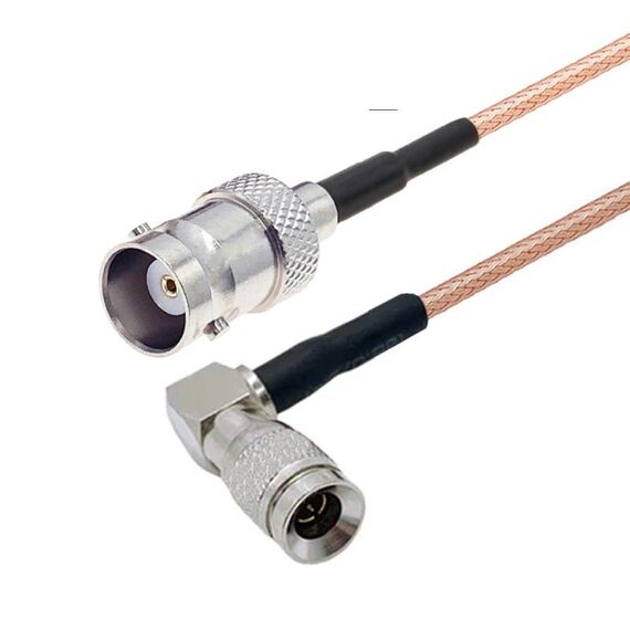 Cavo connettore CC4 maschio gomito a BNC femmina RG179 coassiale RF