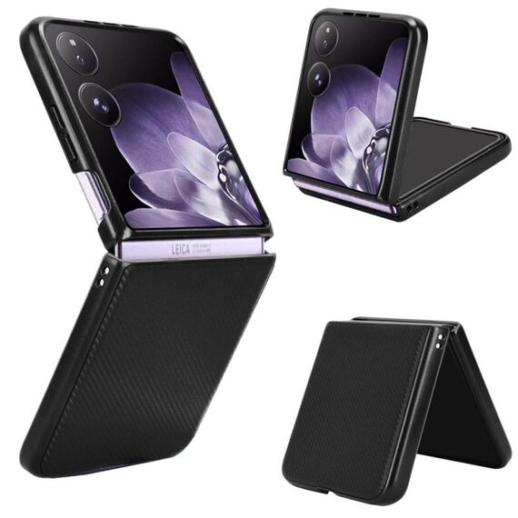 Per Xiaomi Mix Flip Custodia in pelle PU per PC (nero)