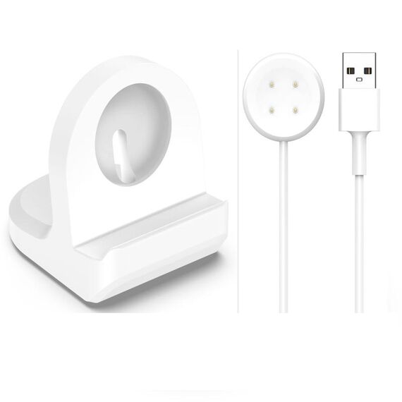 Per Google Pixel Watch 3 41/45mm Smart Watch Supporto di ricarica in silicone con cavo di ricarica (bianco)