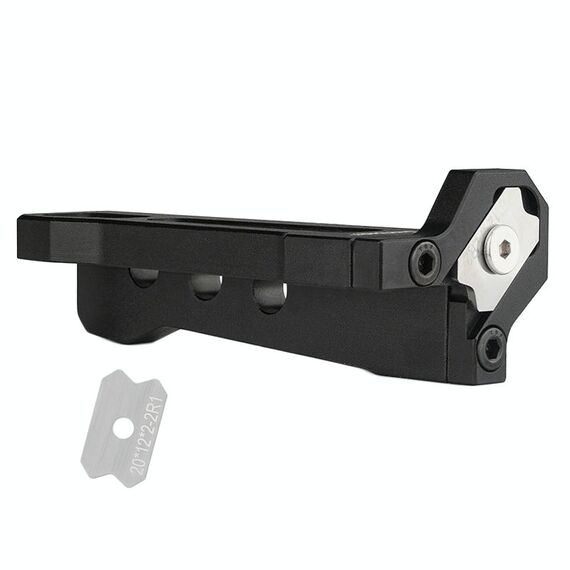 Raschietto per bordi per lavorazione del legno, smussatura manuale ad arco, specifiche: con lame R1+R2