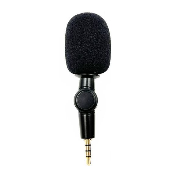 Microfono per trasmissione in diretta per telefono cellulare, stile: Pro 3.5 testa dritta spina a 4 sezioni (copertura in spugna)