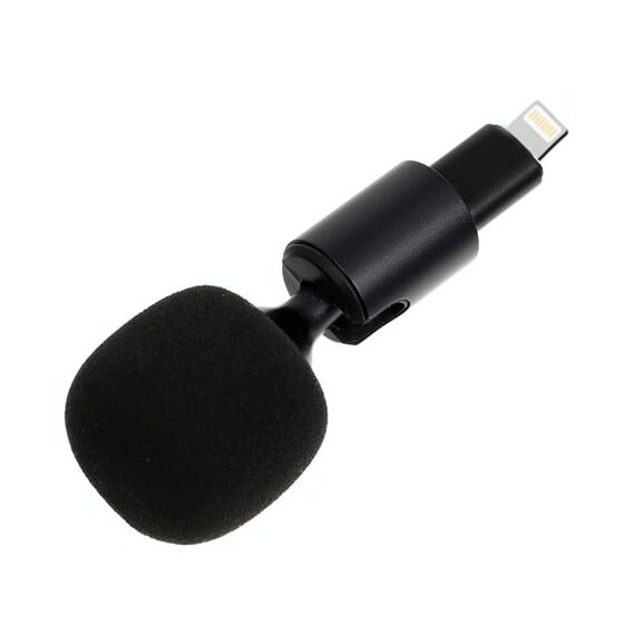 Microfono per trasmissione in diretta per telefono cellulare, stile: testa dritta a 8 pin (copertura in spugna)