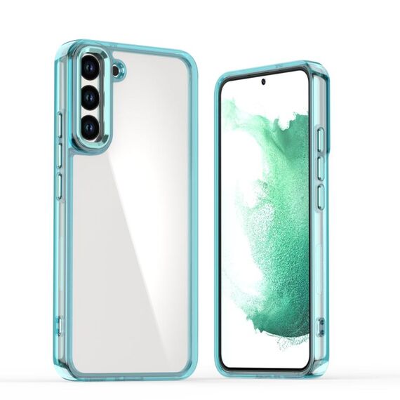 Per Samsung Galaxy S22+ 5G Shine Custodia per telefono in acrilico ad alta trasparenza (blu)