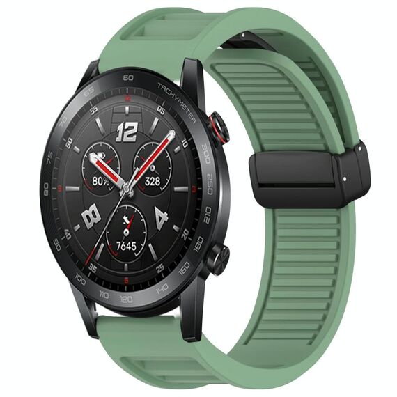 Per Honor Watch GS 3i Window Blind Magnetic Buckle 22mm Cinturino in silicone (verde pino)