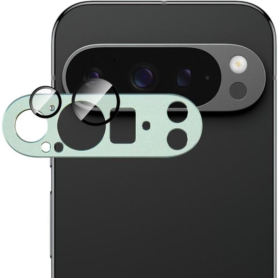 Per Google Pixel 9 Pro XL IMAK Metal Armor Premium Pellicola protettiva per fotocamera (verde)