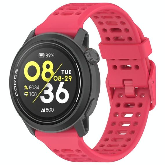 Per COROS PACE 3 Cinturino in silicone liquido con fibbia colorata (rosso)