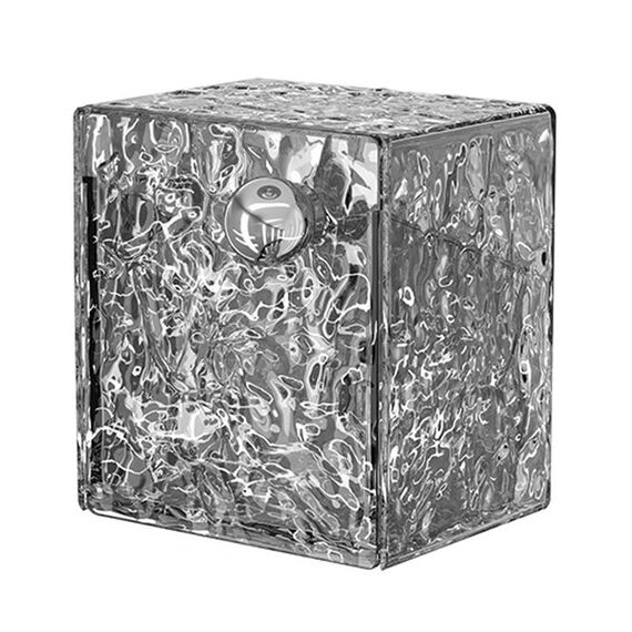 Scatola portaoggetti da bagno senza perforazione, organizer da parete per cotton fioc (grigio argento)