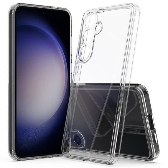 Per Samsung Galaxy S25+ 5G Custodia per telefono in TPU acrilico antigraffio (trasparente)