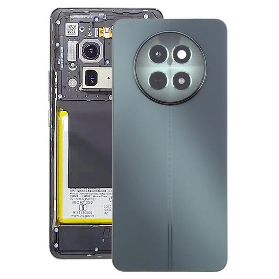 Per Realme 12 Cover posteriore batteria originale con cornice centrale (verde)