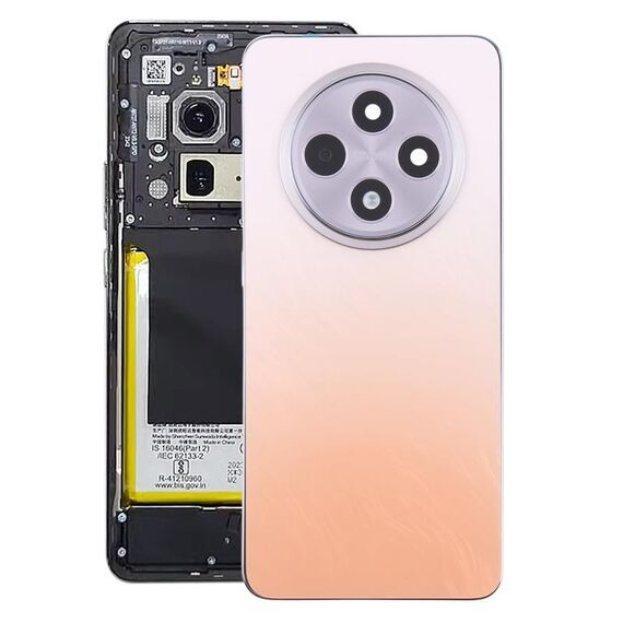Per OPPO Reno12 F Cover posteriore batteria originale con cornice centrale (arancione)