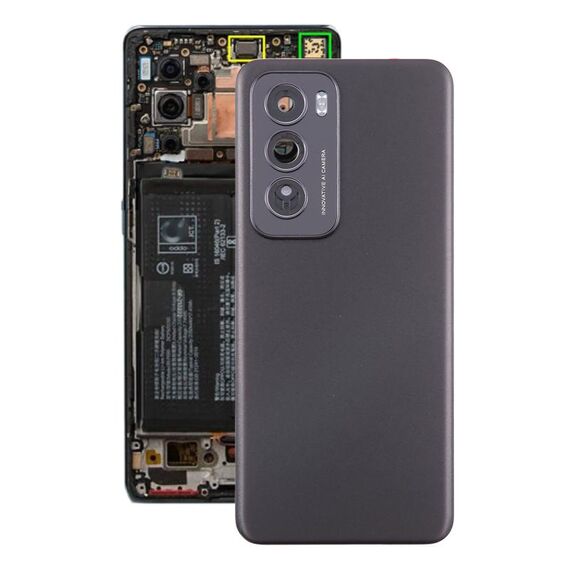 Per OPPO Reno12 Global Original Battery Back Cover con copriobiettivo della fotocamera (nero)
