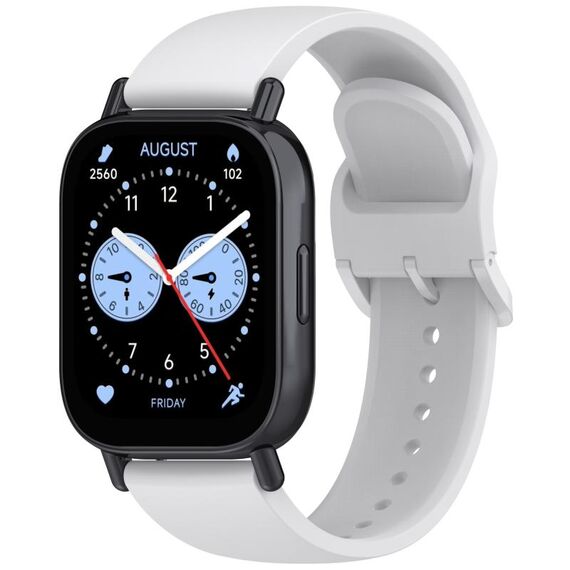 Per Redmi Watch 5 Active Color Buckle cinturino in silicone color puro (grigio cocco)