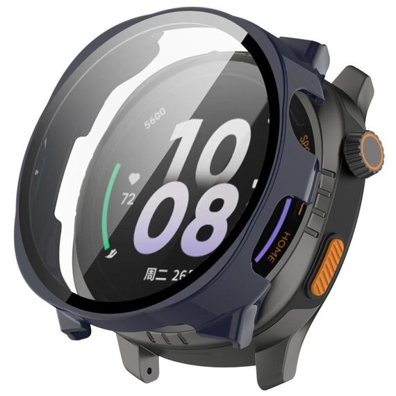 Per Keep Watch Pilot 1 Custodia protettiva per orologio in PC integrato con pellicola temperata (blu inchiostro)