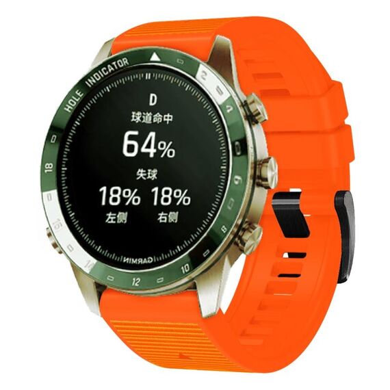 Per cinturino in silicone a sgancio rapido Garmin da 26 mm (arancione)