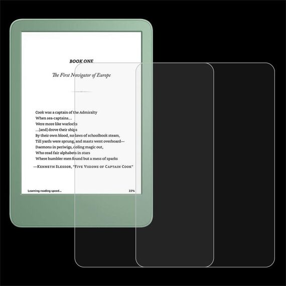 Per Amazon Kindle 2024 6.0 2 pezzi 9H 0,3 mm Pellicola in vetro temperato antideflagrante