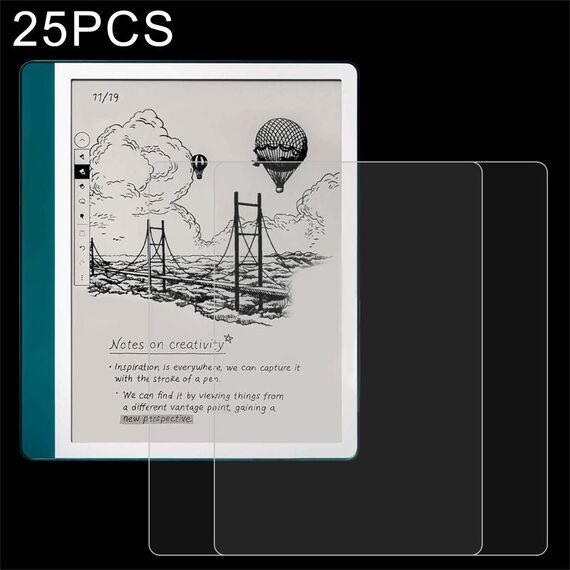 Per Amazon Kindle Scribe 10.2 2024 25 pezzi 9H 0.3mm Pellicola in vetro temperato antideflagrante