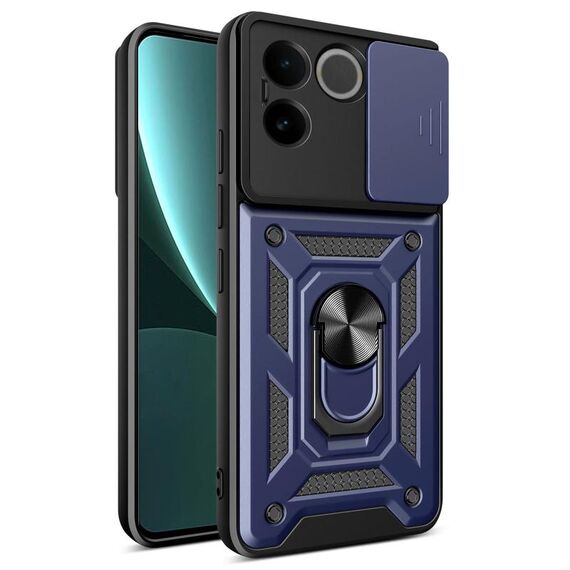 Per vivo iQOO Z7 Pro 5G Global Sliding Camera Cover Design TPU+PC Custodia per telefono (blu)