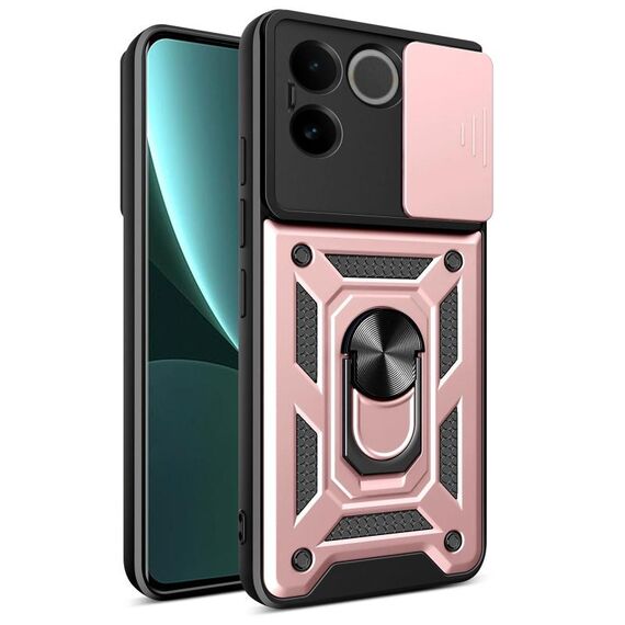 Per vivo iQOO Z7 Pro 5G Global Sliding Camera Cover Design TPU+PC Custodia per telefono (oro rosa)