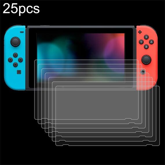 For Nintendo Switch 2 25pcs 9H 0.3mm Explosion-proof Tempered Glass Film