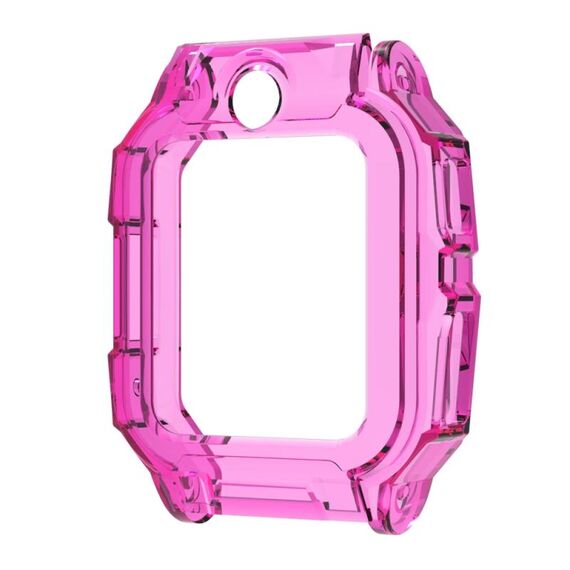 Per Xiaotiancai Z6P Half Coverage Hollow TPU Watch Custodia protettiva (trasparente rosa rossa)