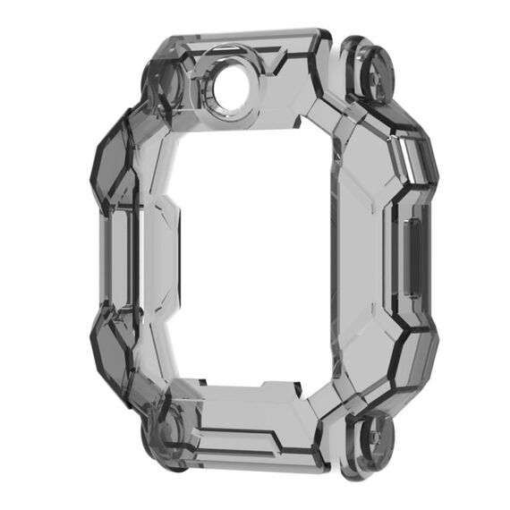 Per Xiaotiancai Z7S Half Coverage Hollow TPU Watch Custodia protettiva (nero trasparente)