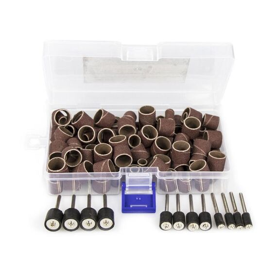 132 pezzi/set smerigliatrice elettrica per lavorazione del legno, set di utensili per lucidatura e molatura (in scatola)