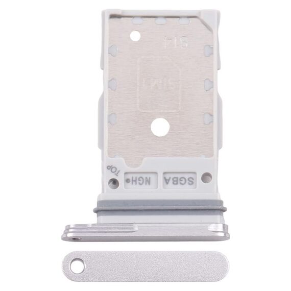 For Samsung Galaxy S24 FE SM-S721B Original SIM Card Tray + SIM Card Tray (Silver)