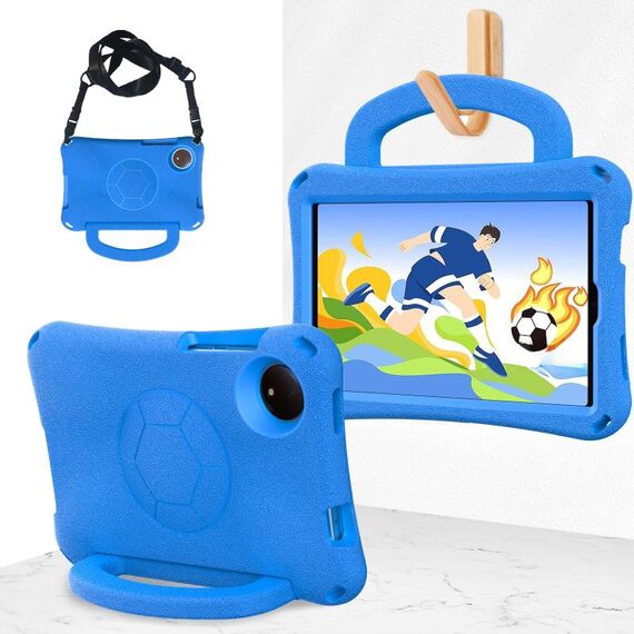 For Redmi Pad SE 8.7 2024 Handle Football Shaped EVA Shockproof Tablet Case(Blue)