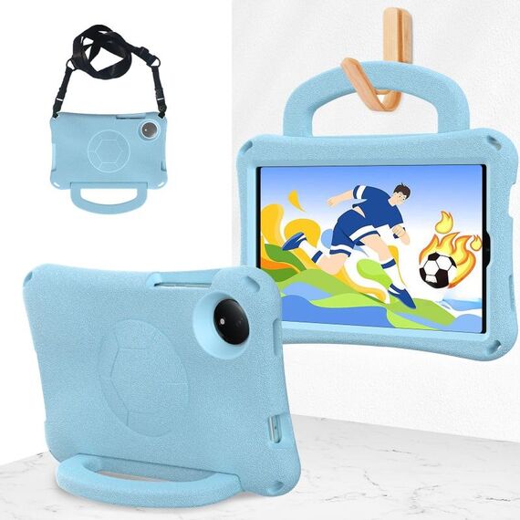For Redmi Pad SE 8.7 2024 Handle Football Shaped EVA Shockproof Tablet Case(Light Blue)