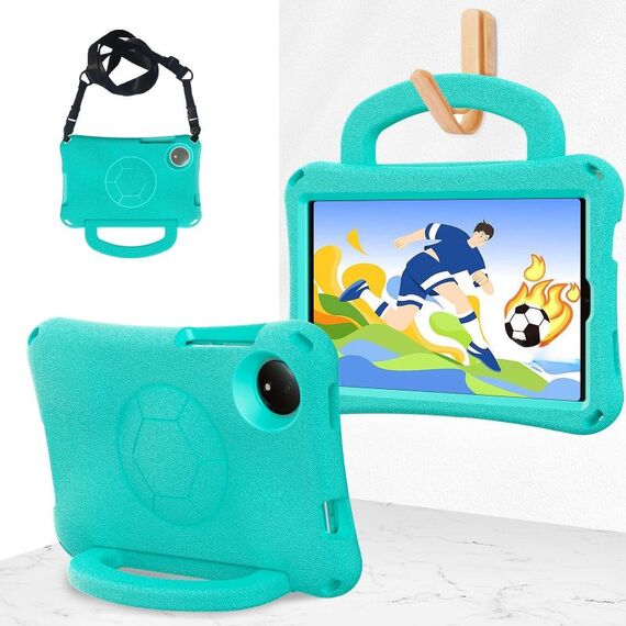 For Redmi Pad SE 8.7 2024 Handle Football Shaped EVA Shockproof Tablet Case(Mint  Green)
