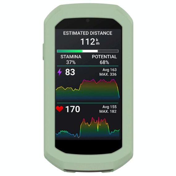 Per Garmin Edge 1050 Half Pack Cronometro Custodia protettiva in silicone (verde)