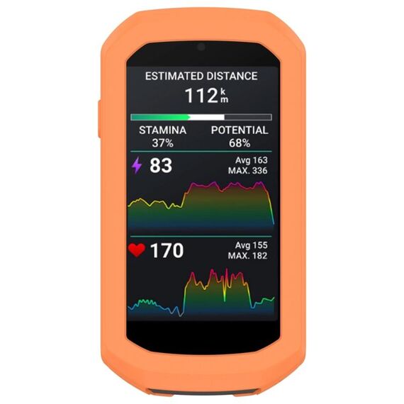 Per Garmin Edge 1050 Half Pack Cronometro Custodia protettiva in silicone (arancione)