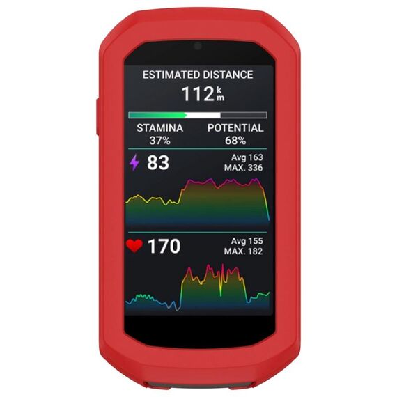 Per Garmin Edge 1050 Half Pack Cronometro Custodia protettiva in silicone (rosso)