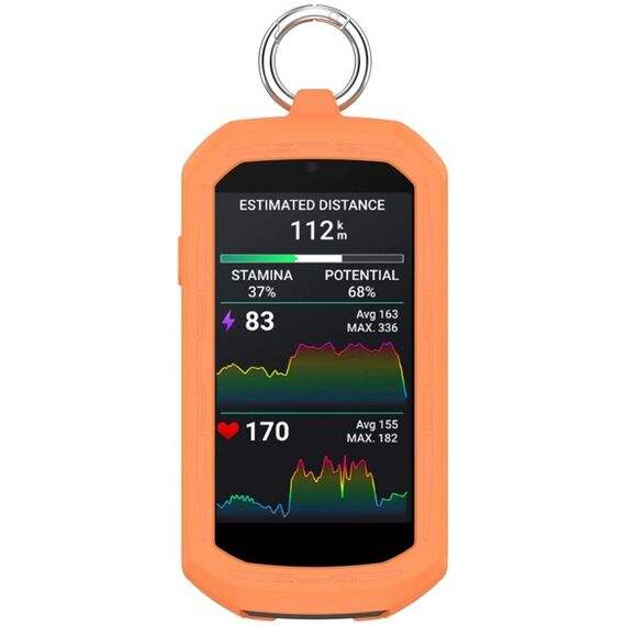 Per Garmin Edge 1050 Custodia protettiva in silicone per cronometro a copertura totale (arancione)