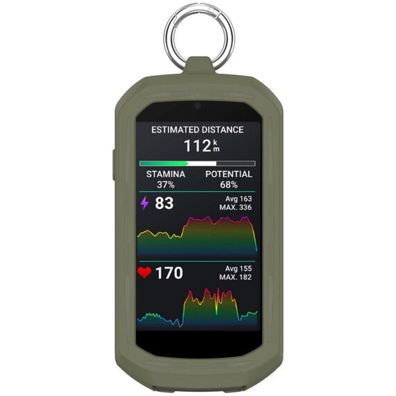 Per Garmin Edge 1050 Custodia protettiva in silicone per cronometro a copertura totale (verde scuro)