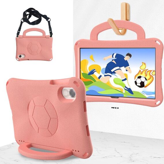 For Honor Pad X9 Handle Football Shaped EVA Shockproof Tablet Case(Light Pink)