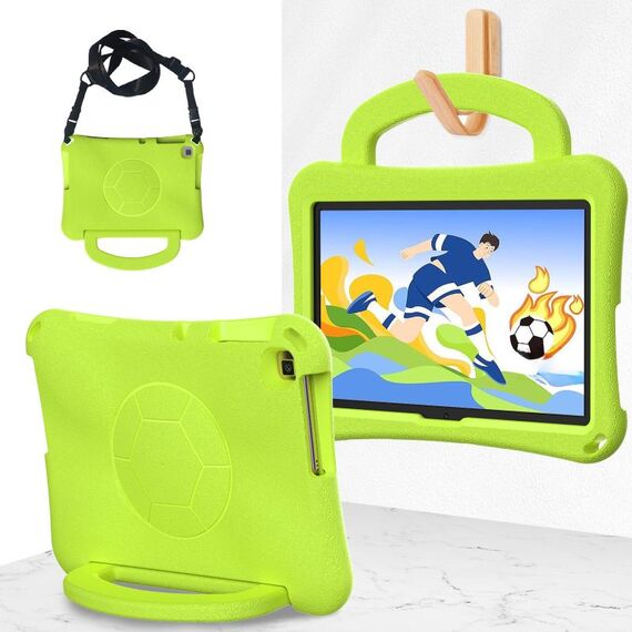 For Honor Pad X8 / X8 Lite 10.1 Handle Football Shaped EVA Shockproof Tablet Case(Grass Green)
