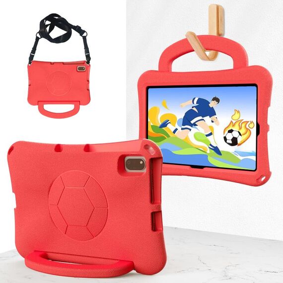 For Honor Pad V7 10.4 2024 Handle Football Shaped EVA Shockproof Tablet Case(Red)
