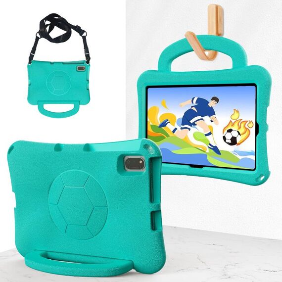 Per Honor Pad V6 10.4 2024 Custodia per tablet antiurto in EVA a forma di pallone da calcio (verde menta)