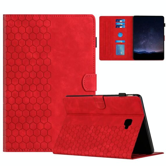 Per Samsung Galaxy Tab A 10.1 2016 T580 Custodia per tablet intelligente in pelle goffrata a nido d'ape (rosso)