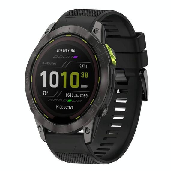 Per cinturino in silicone a sgancio rapido Garmin Enduro 3 da 26 mm (nero)