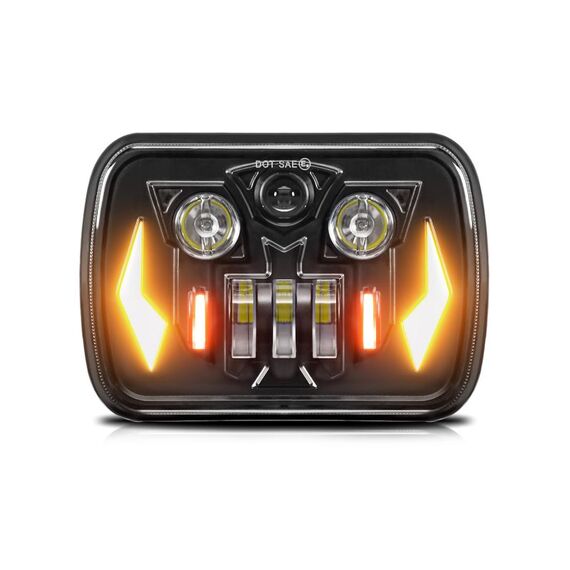Fari modificati per auto da meccanico da 7 pollici per Wrangler (R16)