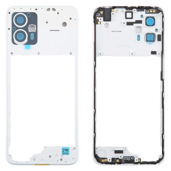 Per Motorola Moto G23 Cornice centrale originale (bianca)