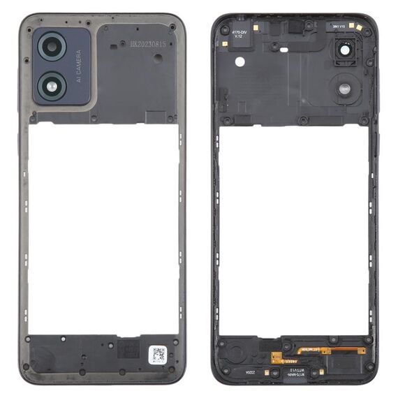 Per Motorola Moto E13 Cornice centrale originale (nero)