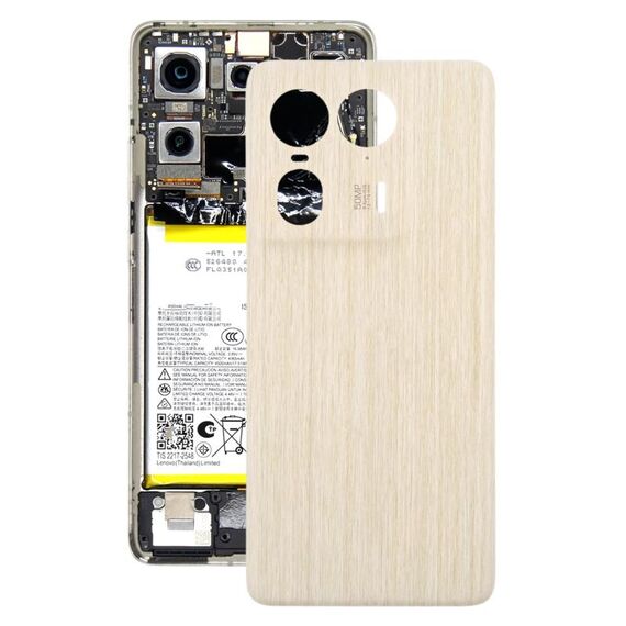 Per Motorola Moto X50 Ultra Cover posteriore batteria originale (legno)
