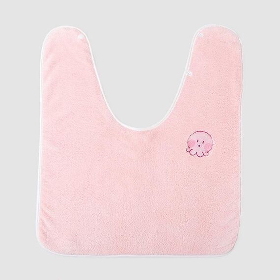 Asciugamano per bambini, bavaglino per bambini, non muta, asciugamano multifunzionale per il lavaggio del viso, colore: polpo rosa