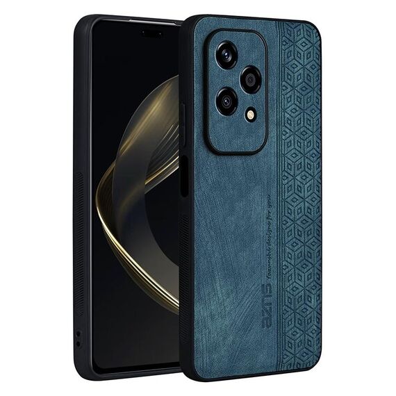 Custodia per telefono con effetto pelle in rilievo 3D per Honor 200 Lite Global AZNS (verde scuro)