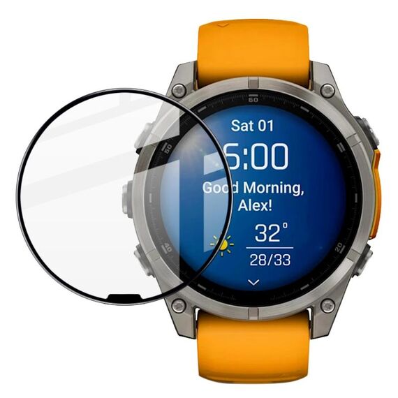 Per Garmin fenix 8 AMOLED 47mm imak Plexiglass HD Pellicola protettiva per orologio